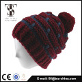 Cheap Custom Design warm Winter Hat With Ball On Top